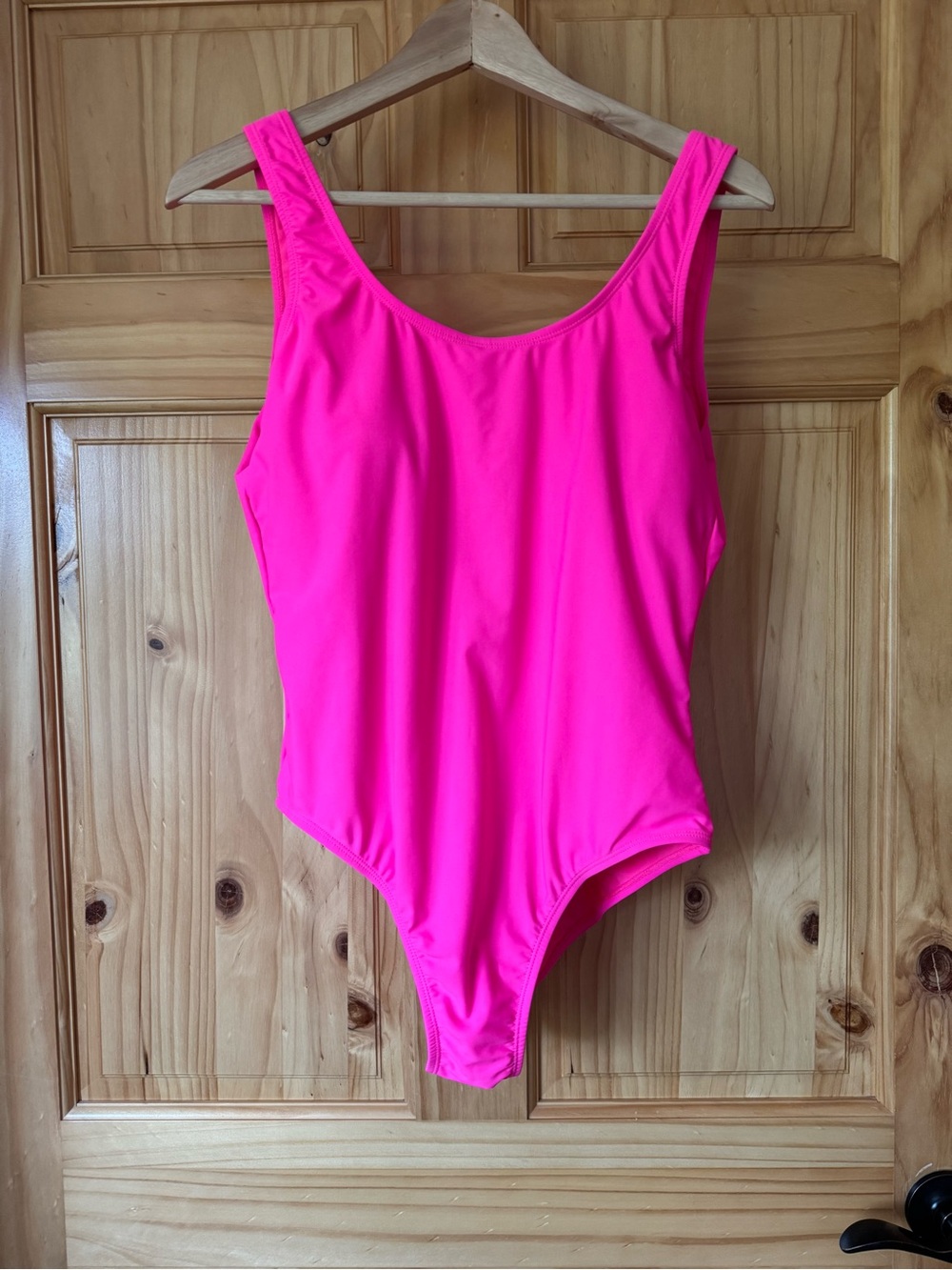 NOBO Neon Hot Pink One-Piece Swimsuit size large